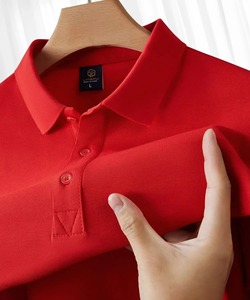 เสื้อโปโลผ้าฝ้ายแท้สำหรับผู้ชาย, เสื้อ100% แฟชั่นลำลองแขนสั้นระบายอากาศได้ดีเหมาะสำหรับใส่ไปกอล์ฟ - Product Image 6