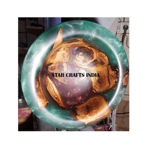 Handmade Resin Serving Bowl for <b>Dinnerware</b> Salad Customizable for Home Garden Kitchen Tabletop Sustainable New Design Parties - Product Image 1