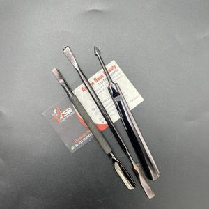 Wholesale Stainless Steel Metal <b>Nail</b> Cuticle Pusher Double Sided Gel Polish Remover Black Factory Price Manicure Tool - Product Image 1