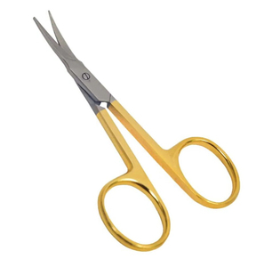 Ciseaux à ongles à cuticules à bord incurvé super pointu en acier inoxydable doré et argenté avec pointe de flèche Ciseaux à ongles à cuticules - Product Image 3