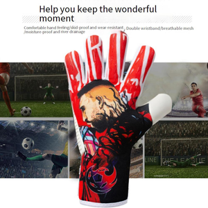 Gants de gardien de but professionnels antidérapants et résistants à l'usure, nouveau design avec PU respirant et caoutchouc de 4 mm d'épaisseur pour le sport - Product Image 3