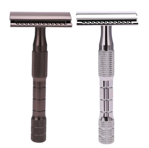 Rasoir de sécurité classique à double tranchant en acier inoxydable, réutilisable, écologique, pour rasage manuel de la barbe - Product Image 2