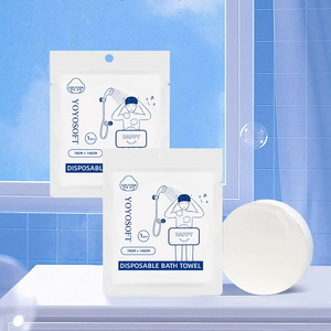 <span class=keywords><strong>Serviette</strong></span> de Bain Jetable Portable Personnalisable en Non-Tissé Compressé à Séchage Rapide Écologique pour Usage Domestique – Compatible OEM - Product Image 1