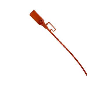 Sceau de qualité supérieure Folin Brand Seal-1 modèle cadenas, forme de corde, 5x340, pour camion transportant des marchandises, matériau plastique rouge - Product Image 1