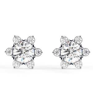 ต่างหูมุกทรงกลมน่ารักสำหรับผู้หญิง - Product Image 4