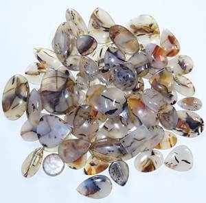 อัญมณีหลวมอาเกตแมนตาน่าธรรมชาติ การทําเครื่องประดับอาเกตแมนตาน่าคาโบชองส์ที่สวยงาม และอัญมณีขัดเงาด้วยมือที่ดี - Product Image 2