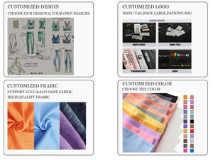 Wholesale Customized Logo <b>Sports</b> <b>Bras</b> High Elastic Backless <b>Halter</b> <b>Neck</b> Lightweight Breathable Fitness Workout Gym Wear Plus - Product Image 5