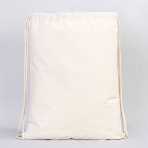 Large Capacity 16x20 (40x50 Cm) Rips <b>Drawstring</b> Backpack Casual Style Gym Bag Portable Lightweight Canvas/Cotton for Storage - Product Image 4