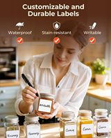 Etiquetas Térmicas de Alta Sensibilidad Personalizadas a Precio de Fábrica, Duraderas, para Logística de Supermercados, Códigos de Barras Pequeños, Componentes Electrónicos