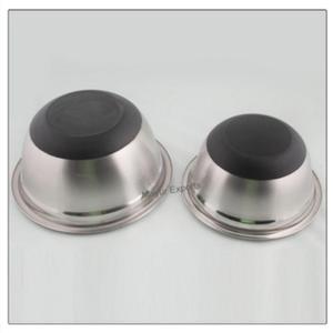 Ensaladera de 2 piezas de acero inoxidable ecológico pulido de alta resistencia para ensaladas, mezcla de alimentos, preparación disponible razonable - Product Image 2
