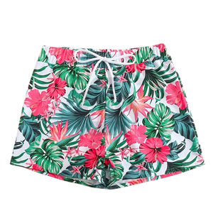 Premium Quality With Own Logo Comfortable Made In Pakistan Tropical Floral Print Drawstring <b>Beach</b> <b>Shorts</b> BY AMAZING INDUSTRIES - Product Image 3