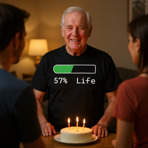 T-shirt Life Percentage, cadeau d'anniversaire de 57 ans pour hommes, femmes, vêtements unisexes pour adultes - Product Image 3