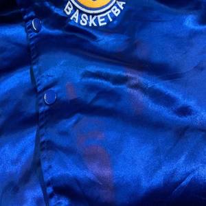 Chaqueta de bombardero de satén de invierno Vintage de alta calidad para hombre, capucha de doble botonadura, bordado de cuero liso, pluma de lona de poliéster - Product Image 4