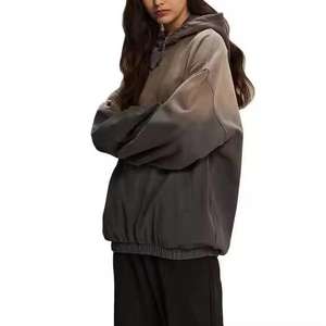 เสื้อฮู้ดผู้ชายแบบมีกระเป๋าแห้งเร็วระบายอากาศได้ดีสไตล์สตรีทแวร์เฮฟวี่เวท - Product Image 4