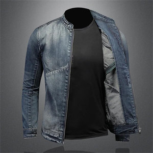 Veste en jean pour homme au design tendance et élégant, 100% coton, haute qualité, prix de gros, vestes en jean - Product Image 3