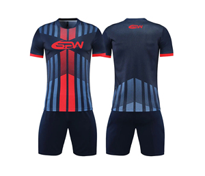 เสื้อฟุตบอลแขนสั้นสำหรับเด็กชุดฟุตบอลเสื้อเจอร์ซีย์แข่งขันกีฬาสโมสรไม่มีโลโก้