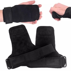 GAF Protège-poignets en cuir pour haltères Gants d'haltérophilie Gymnastique Poignées pour tirer vers le haut - Product Image 1