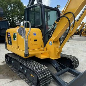 Mini excavadora Komatsu original japonesa usada, PC56 de segunda mano, Komatsu PC56-7, miniexcavadoras de 5-6 toneladas, tamaño pequeño, PC55, PC50, PC40, PC35 - Product Image 6