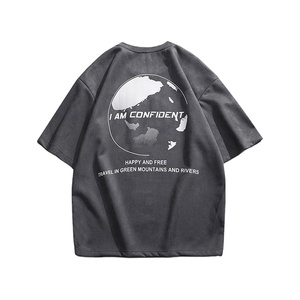 2025 nuevas camisetas de hip-hop de alta calidad para hombres, camisetas de manga corta sueltas para hombres al por mayor de fábrica de buena calidad - Product Image 4
