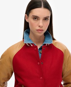 New Winter Collection <b>Women</b> Clothing Varsity <b>Jackets</b> Custom Brand Adult Size <b>Women</b> <b>Jackets</b> <b>Lightweight</b> Slim Fit Varsity <b>Jackets</b> - Product Image 4