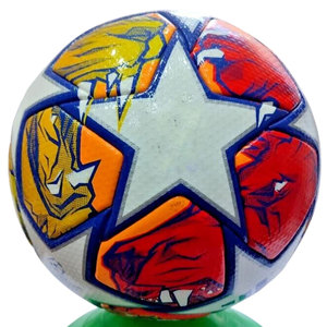 Ballon de football en PVC cousu à la machine, taille personnalisée, en stock, pour entraînement et matchs, taille standard, ballon en PU imprimé pour le sport - Product Image 2