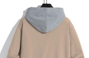 Sweat à capuche de couleur unie pour hommes sweat à capuche en molleton léger à capuche à manches longues sweat à capuche de sport - Product Image 5