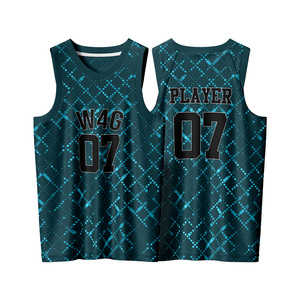 Ensemble de maillot de basket-ball réversible sans manches personnalisé pour homme, imprimé par transfert thermique, 100% polyester, évacuation de l'humidité, séchage rapide, faible MOQ - Product Image 4