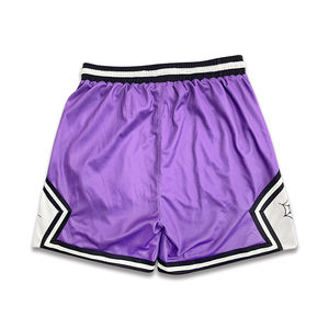 Pantalones cortos de baloncesto de malla deportivos para hombre con diseño personalizado negro al por mayor envío DDP - Product Image 3