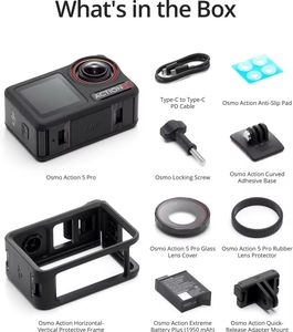 Caméra d'action de luxe DJI Osmo Action 5 Pro 4K120fps avec capteur 1/1.3" et plage dynamique de 13.5 f-stops – Idéale pour le vlogging et le sport – Vente en gros – Cadeau - Product Image 4