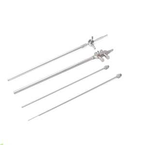 Cannule de trocart laparoscopique avec valve d'insufflation en acier inoxydable, instrument chirurgical réutilisable - Product Image 2