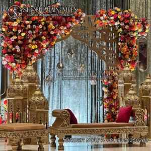 Lampes marocaines en bois Shobha Jain Impex avec thème arabe pour la décoration de scènes et de mariages, fabriquées à Delhi, Inde - Product Image 1