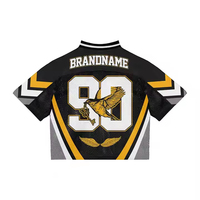 Maillot de football personnalisé SINEWY pour homme, impression sublimée, col en V, manches courtes, 100 % polyester respirant, numéros d'équipe sur le devant