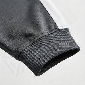 Ensemble de survêtement 2 pièces pour homme en molleton technique uni à manches longues 100% coton de haute qualité Vêtements de sport d'hiver - Product Image 6