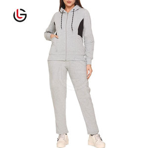 Nueva llegada de las mujeres chándal de enclavamiento de algodón poliéster polar ropa de calle diseño más vendido Jogging Wear mujeres chándal - Product Image 3