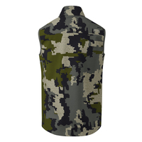 Gilets pour hommes en softshell polaire respirant et élastique pour la chasse et le travail en extérieur, fermeture éclair, 300g, style urbain, vente en gros personnalisée