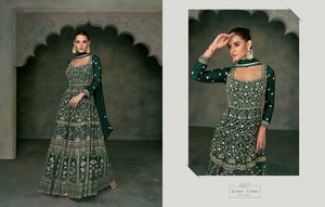 Vestido de Bollywood bordado de Georgette real pesado Salwar Kameez - Product Image 4