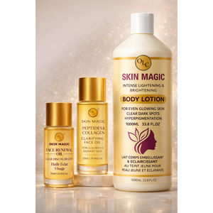 Ensemble Duo Éclaircissant Intense : Lotion Visage & Huile Corporelle pour les Taches Brunes et les Peaux Ternes - Product Image 5