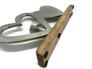 Portavelas con forma de corazón para decoración del hogar Base de madera - Product Image 6