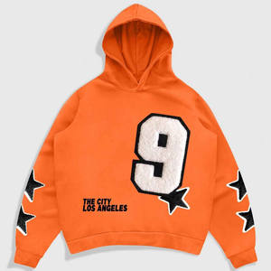 Style Épaule tombante Pull Surdimensionné À Capuche Impression Numérique Hommes Hoodies Pull Personnaliser Polaire Coton 100% - Product Image 1