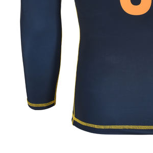 Customize Your Own Logo Sublimated Full Sleeve Rash Guard MMA Rash Guard BJJ Rash Guard Compression Shirt MMA <b>Rashguard</b> for Men - Product Image 3