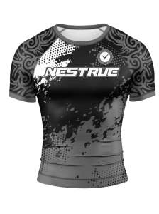Custom Long Sleeve for Men Sublimation Printing No <b>Rash</b> <b>guard</b> Swimwear Short Sleeve <b>Rash</b> <b>MMA</b> <b>Rash</b> <b>Guard</b> and Shorts Set - Product Image 2