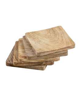 ALMOST CRAFT High Quality Durable Modern Round Shaped <b>Epoxy</b>-Designed Wooden Coaster for <b>Table</b> Decoration and Mats & Pads - Product Image 6