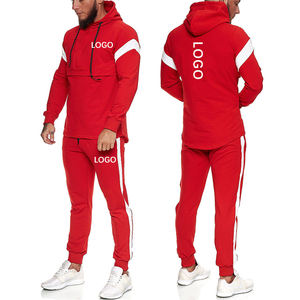 Ensemble de sweat à capuche de haute qualité Streetwear poids lourd éponge français brodé fermeture éclair survêtement pantalon de survêtement et ensemble de sweat à capuche - Product Image 1