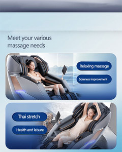 Heiß begehrter moderner Luxus-Massagesessel aus PU-Leder mit 4D-Zero-Gravity-Shiatsu, elektrischer Heizfunktion, SL-Track und 8 Massagemodi - Product Image 4