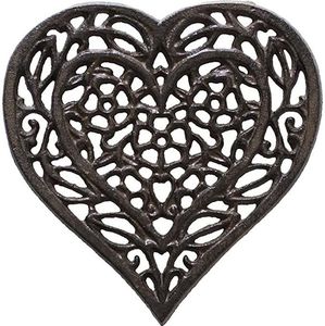 Salvamanteles Clásico de Hierro/Metal con Diseño Floral, Forma Personalizada, Alfombrillas y Protectores Negros para Sartenes y Ollas Calientes, Resistentes al Calor para Mesa de Comedor - Product Image 3