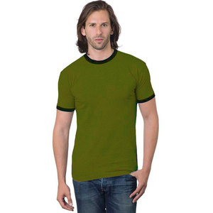 T-shirt unisexe de qualité supérieure inspiré rétro T-Shirt doux lettre côtelée contrastée Style Hip Hop respirant impression personnalisée Pakistan - Product Image 5