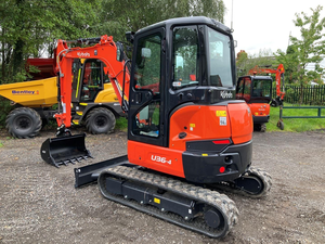 Mini-excavatrice sur chenilles Kubota U36-4 d'occasion, excavatrice compacte hydraulique pour travaux agricoles et de construction - Product Image 6