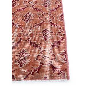 Tapis en laine noué à la main de grande taille, style vintage, Pae-2331, rouge-orange abstrait, pour la maison, le salon, le couloir, rectangulaire, 'Tapis de chambre' - Product Image 4