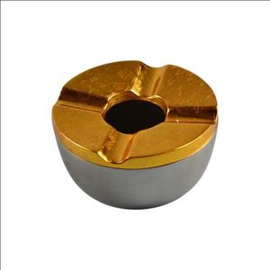 Double <b>Sided</b> Silver Plated Ashtray Holder Hotel <b>Table</b> Decor Smoking <b>Tray</b> Container - Product Image 2