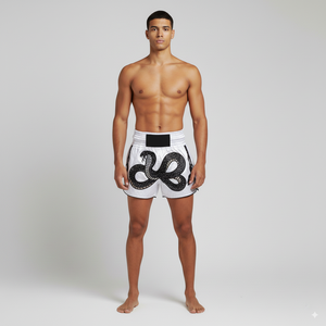 Short Muay Thai personnalisé et personnalisé, short OEM en satin léger d'usine pour les combats de boxe et de MMA - Product Image 6